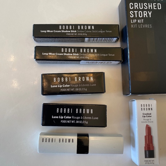 BOBBI BROWN Shadow Stick Lip & Makeup Bundle - 7 Piece Set - NEW NWT - Picture 2 of 4